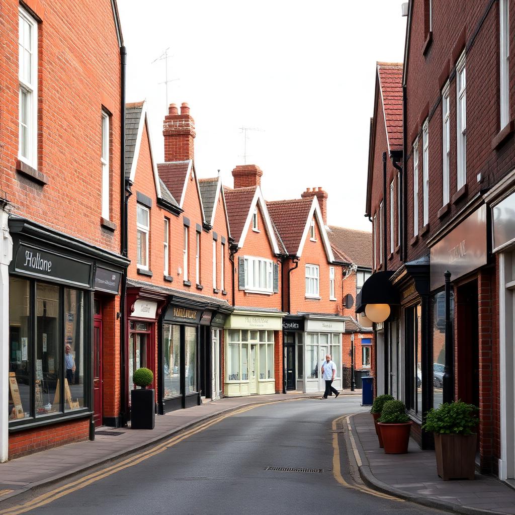 Residential streets in Cheadle Hulme, Stockport
