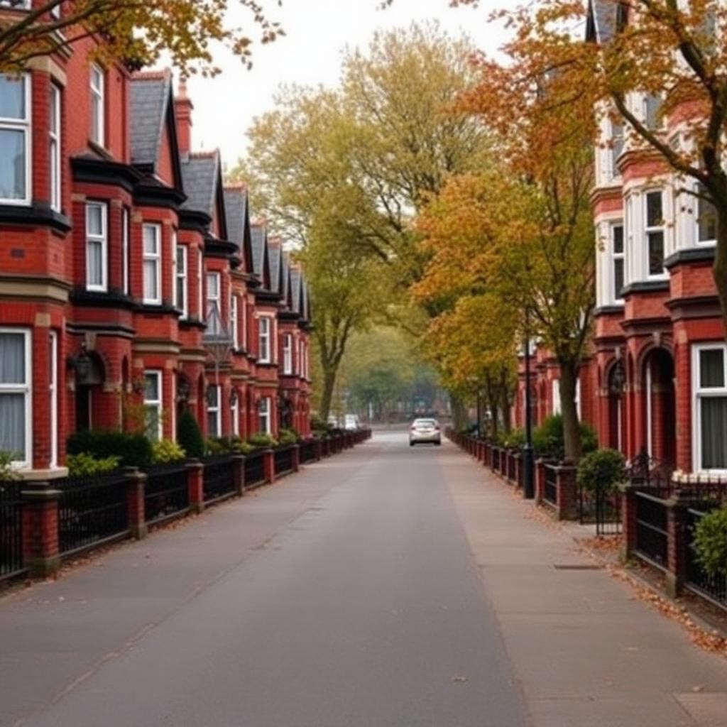 Residential streets in Davenport, Stockport