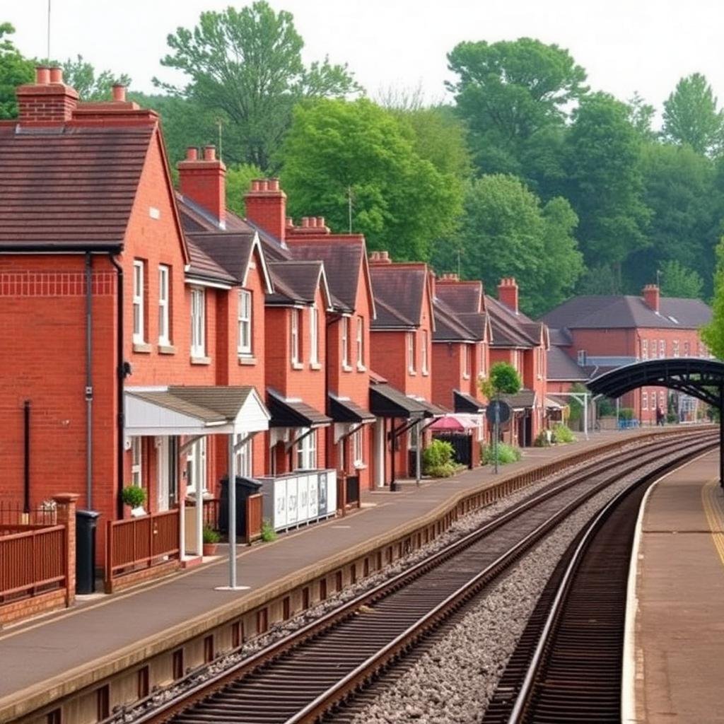 Residential streets in Handforth, Stockport