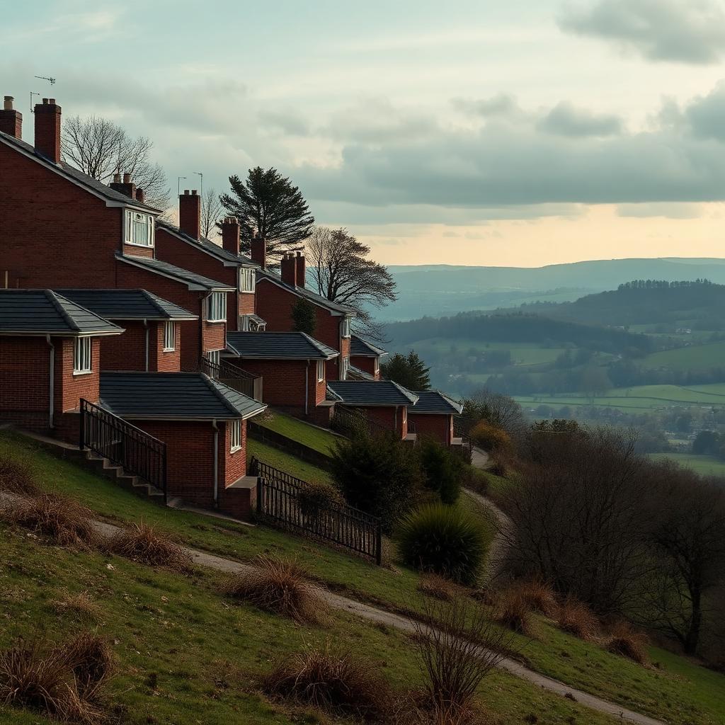 Residential streets in Offerton, Stockport