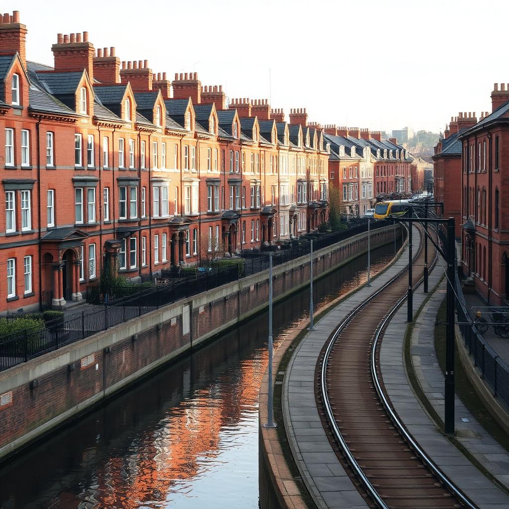 Residential streets in Sale, Stockport